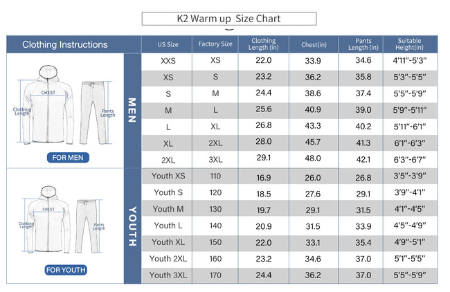 Kaño Suit Warm up K2-P80