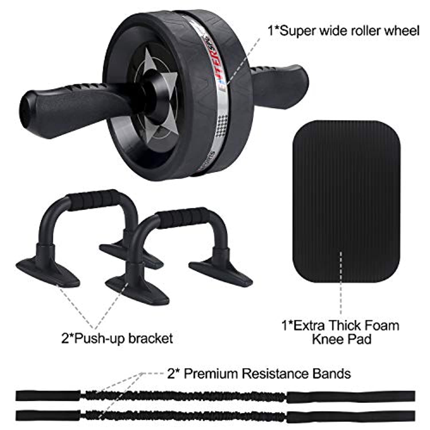 KUMAKA AB Roller Sliding Machine, Wheel Professional Fitness Equipment  Abdominal Exercise